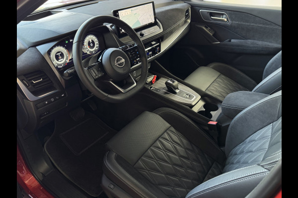 Nissan QASHQAI 1.3 MHEV 160PK TEKNA PLUS BOSE 20''LMV LEER ALCANTARA PANO MASSAGE BOSE STOEL/STUUR/RUIT VERW MATRIX.LED ELEK.KLEP HEADUP 20''LM 04/2025