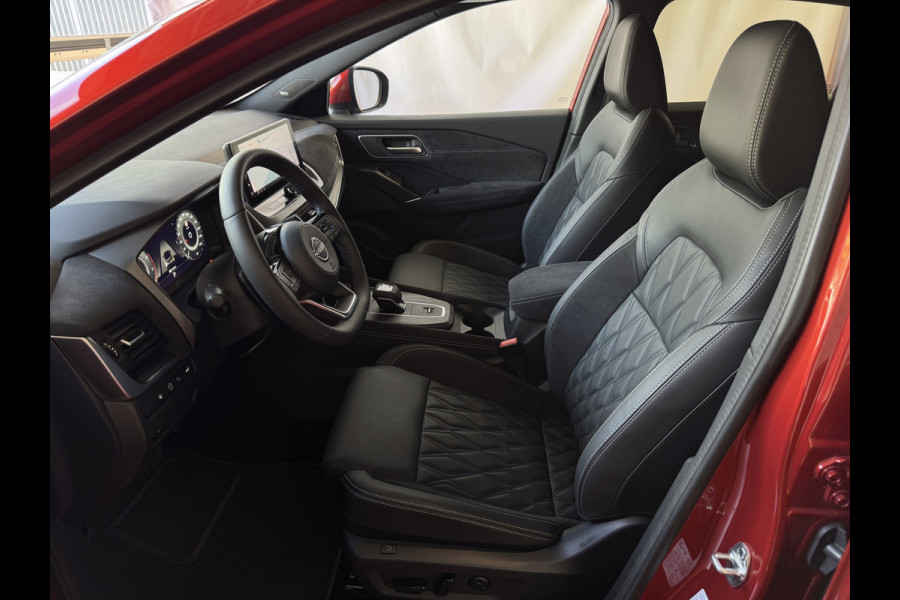 Nissan QASHQAI 1.3 MHEV 160PK TEKNA PLUS BOSE 20''LMV LEER ALCANTARA PANO MASSAGE BOSE STOEL/STUUR/RUIT VERW MATRIX.LED ELEK.KLEP HEADUP 20''LM 04/2025