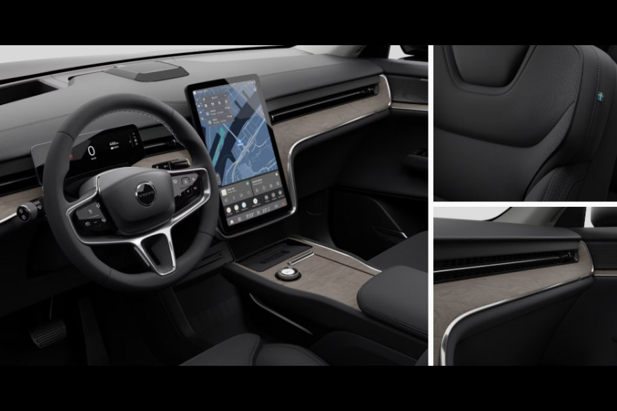 Volvo EX90 408PK Automaat Twin Motor Ultra / Panoramadak / Luchtvering / Head-up display / Stoelverwarming en stuurwielverwarming / Massagestoelen / Memory seats / Adaptive cruise control / 360 Camera / elektrische achterklep