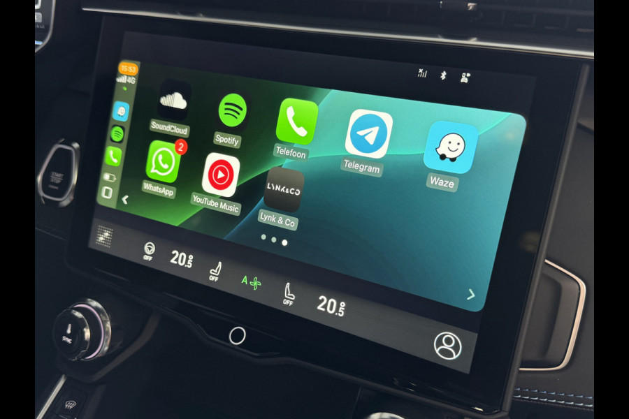 Lynk & Co 01 2025  / STUUR/STOEL VERW. 1.5 261 PK ZWARTE HEMEL 360CAM 4 JAAR GARANTIE PHEV Plug-in Hybrid More