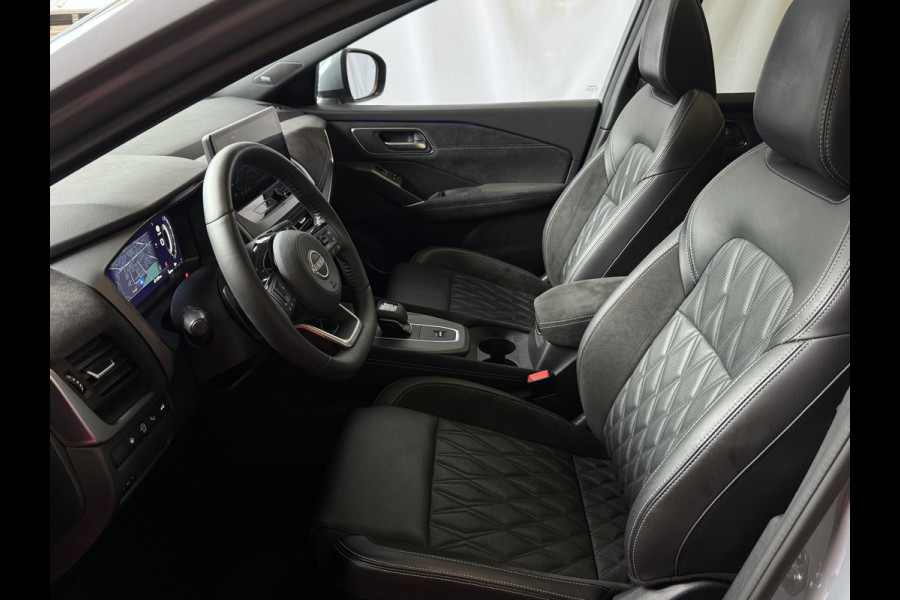 Nissan QASHQAI 1.3 MHEV 160PK TEKNA PLUS BOSE 20''LMV LEER ALCANTARA PANO MASSAGE BOSE STOEL/STUUR/RUIT VERW MATRIX.LED ELEK.KLEP HEADUP 20''LM 03/2025