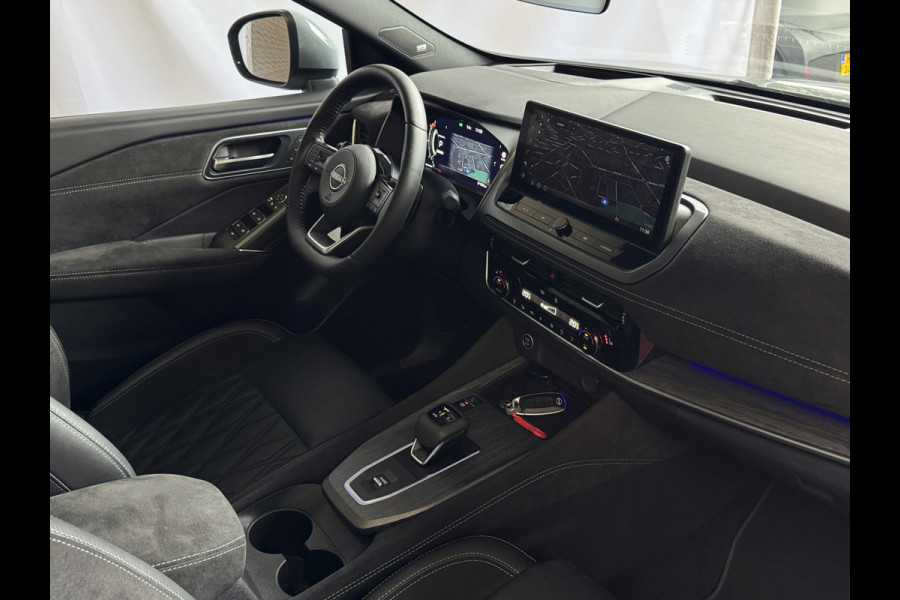Nissan QASHQAI 1.3 MHEV 160PK TEKNA PLUS BOSE 20''LMV LEER ALCANTARA PANO MASSAGE BOSE STOEL/STUUR/RUIT VERW MATRIX.LED ELEK.KLEP HEADUP 20''LM 03/2025