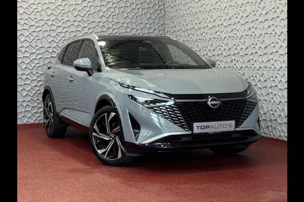 Nissan QASHQAI 1.3 MHEV 160PK TEKNA PLUS BOSE 20''LMV LEER ALCANTARA PANO MASSAGE BOSE STOEL/STUUR/RUIT VERW MATRIX.LED ELEK.KLEP HEADUP 20''LM 03/2025