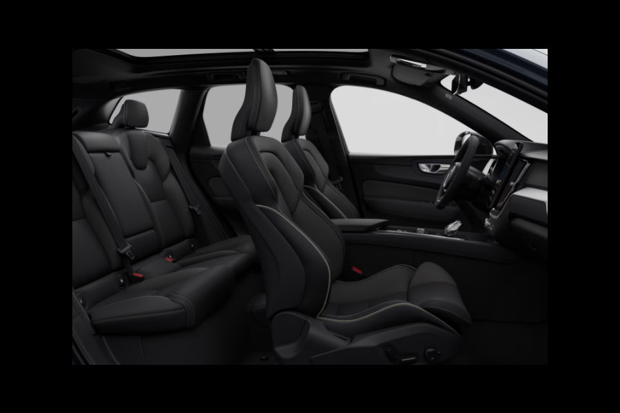 Volvo XC60 T6 350PK Automaat AWD Plus Black Edition Apple Carplay / Adaptive cruise control / Panorama dak / Sportstoelen / Elektrisch bedienbare bestuurderstoel met geheugen / Keyless Entry / Elektrische achterklep