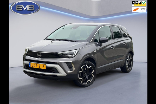 Opel Crossland 1.2 Turbo 110 pk Elegance, trekhaak, achteruitrijcamera, parkeersensoren, 16 inch, 1/2 lederen sportinterieur
