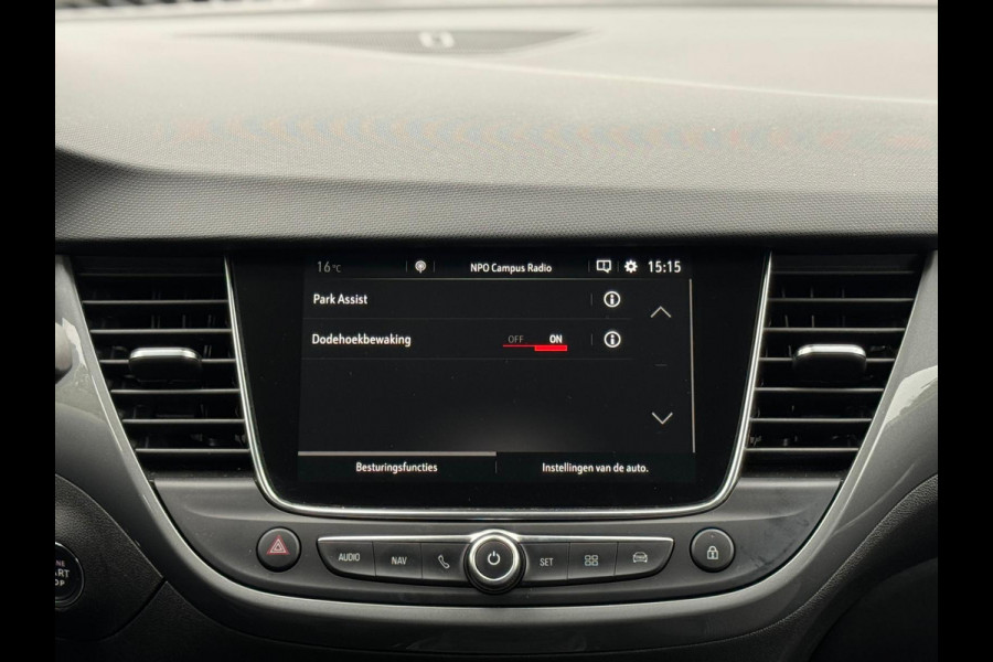 Opel Crossland 1.2 Turbo 110 pk Elegance, trekhaak, achteruitrijcamera, parkeersensoren, 16 inch, 1/2 lederen sportinterieur