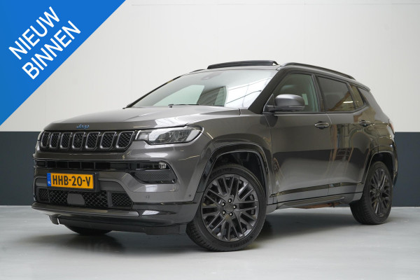 Jeep Compass 4xe 240 Plug-in Hybrid Electric S | Panoramadak | Trekhaak | Memory | Leder | Stuurwielverwarming