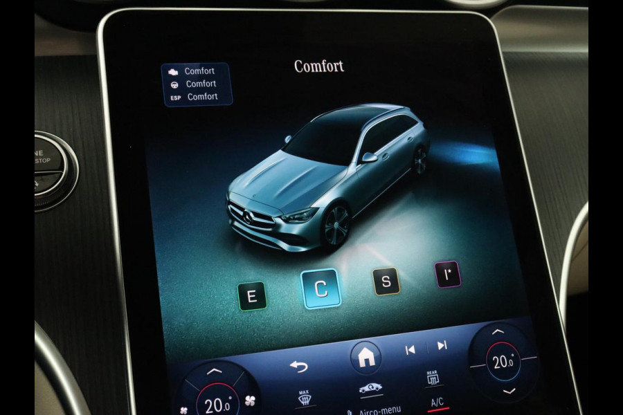 Mercedes-Benz C-Klasse 200 Launch Edition Luxury Line | Panoramadak | Trekhaak | Leder | Stoelverwarming | Carplay | Camera | Sfeerverlichting | Navigatie | 18'' | Getint glas