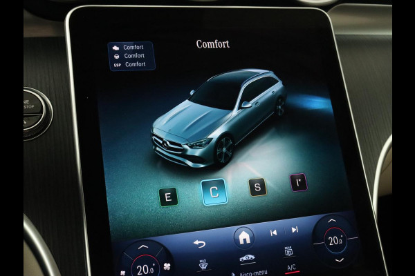 Mercedes-Benz C-Klasse 200 Launch Edition Luxury Line | Panoramadak | Trekhaak | Leder | Stoelverwarming | Carplay | Camera | Sfeerverlichting | Navigatie | 18'' | Getint glas