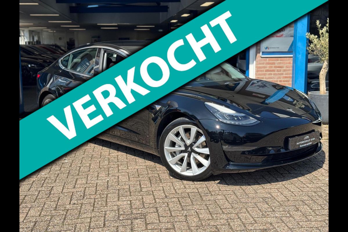 Tesla Model 3 Long Range AWD 75 kWh 2019 ZWART NAVI NAP Tesla Model 3 Long Range AWD 75 kWh 2019 ZWART NAVI NAP