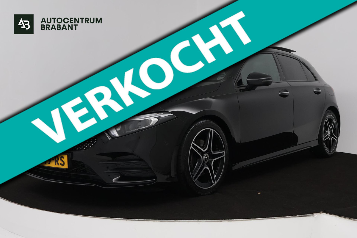 Mercedes-Benz A-Klasse 180 Business Solution AMG Automaat (SFEERVERLICHTING, PANORAMADAK, NAVI, CAMERA, NL-AUTO, GOED ONDERHOUD) Mercedes-Benz A-Klasse 180 Business Solution AMG Automaat (SFEERVERLICHTING, PANORAMADAK, NAVI, CAMERA, NL-AUTO, GOED ONDERHOUD)