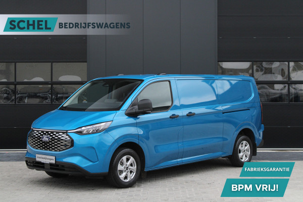 Ford E-Transit Cust. 320 L2H1 Trend 65 kWh 218pk - 2x Schuifdeur - 360 Camera - Pro Power - Keyless - ACC - Stoelverwarming - Rijklaar