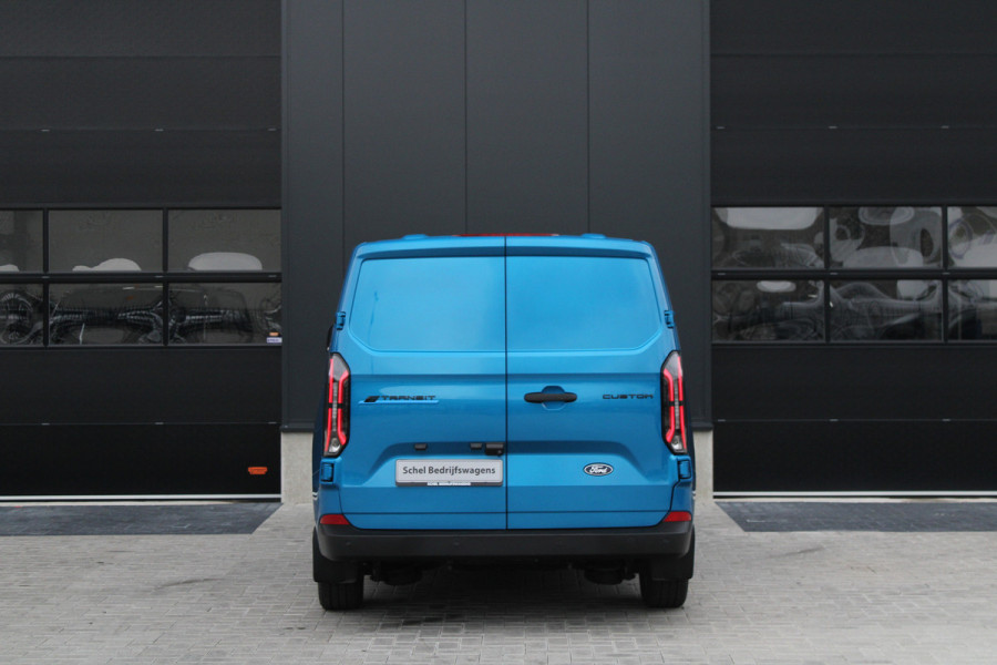 Ford E-Transit Cust. 320 L2H1 Trend 65 kWh 218pk - 2x Schuifdeur - 360 Camera - Pro Power - Keyless - ACC - Stoelverwarming - Rijklaar