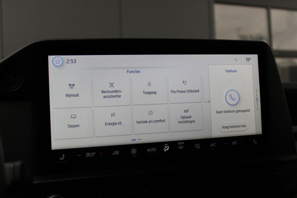 Ford E-Transit Cust. 320 L2H1 Trend 65 kWh 218pk - 2x Schuifdeur - 360 Camera - Pro Power - Keyless - ACC - Stoelverwarming - Rijklaar
