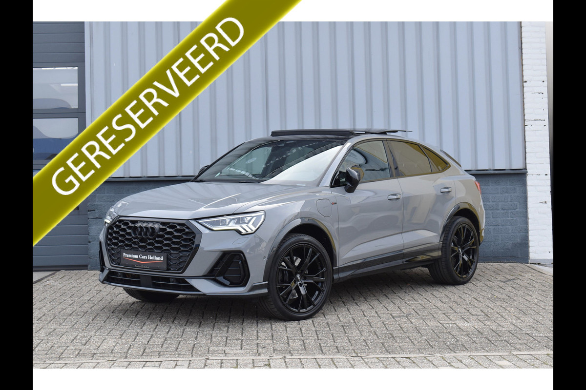 Audi Q3 Sportback 45 TFSI e S-Line Nardo Grey Pano Navi Trekhaak Matrix Sfeer Leder 20 Inch Audi Q3 Sportback 45 TFSI e S-Line Nardo Grey Pano Navi Trekhaak Matrix Sfeer Leder 20 Inch