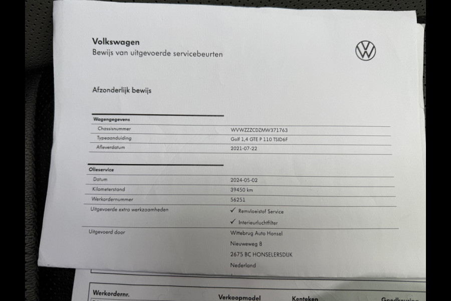 Volkswagen Golf 1.4 eHybrid GTE l Akrapovic l Pano l Volleder l Intelligent Light l ACC l Navi l Full Options l