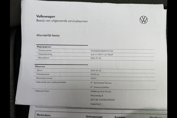 Volkswagen Golf 1.4 eHybrid GTE l Akrapovic l Pano l Volleder l Intelligent Light l ACC l Navi l Full Options l