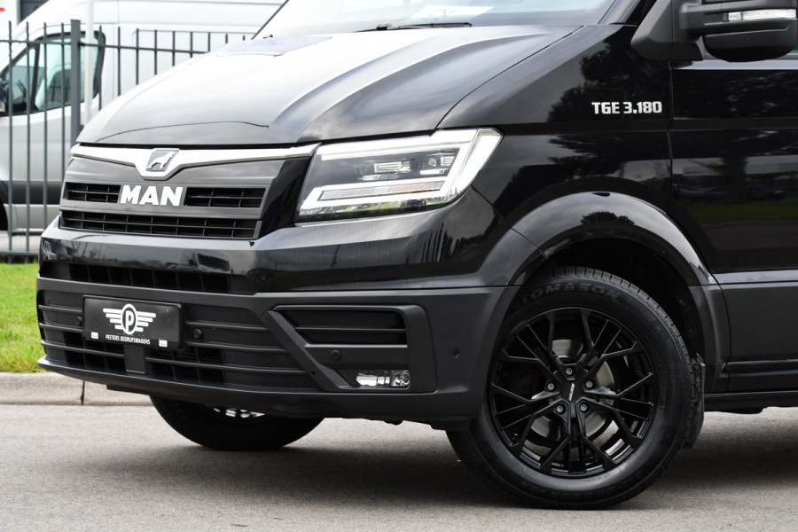MAN TGE 35 2.0 L3H3 Black Edition Adaptieve Cruise, Camera, Clima, LED, Stoelverwarming, 177PK, Automaat, Carplay, NAVI, Uniek!