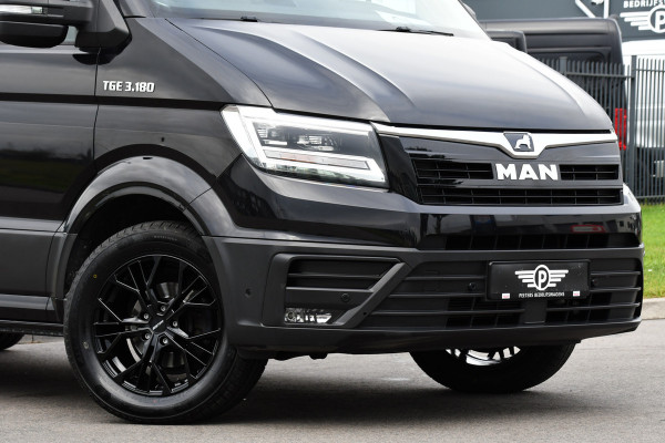 MAN TGE 35 2.0 L3H3 Black Edition Adaptieve Cruise, Camera, Clima, LED, Stoelverwarming, 177PK, Automaat, Carplay, NAVI, Uniek!