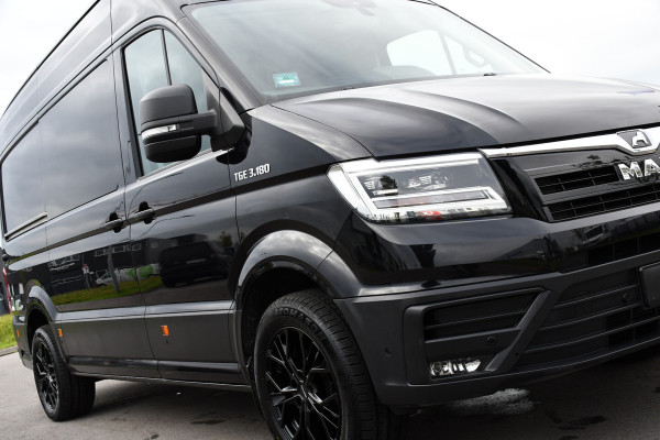 MAN TGE 35 2.0 L3H3 Black Edition Adaptieve Cruise, Camera, Clima, LED, Stoelverwarming, 177PK, Automaat, Carplay, NAVI, Uniek!