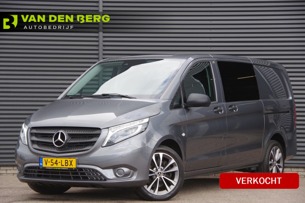 Mercedes-Benz Vito 119 CDI DC-5P, AUT. LED, LEDER, 2X SCHUIFDEUR, STOELVERWARMING, CAMERA, NAVI, CRUISE, AIRCO, DUBBELE CABINE, DUBBEL CABINE