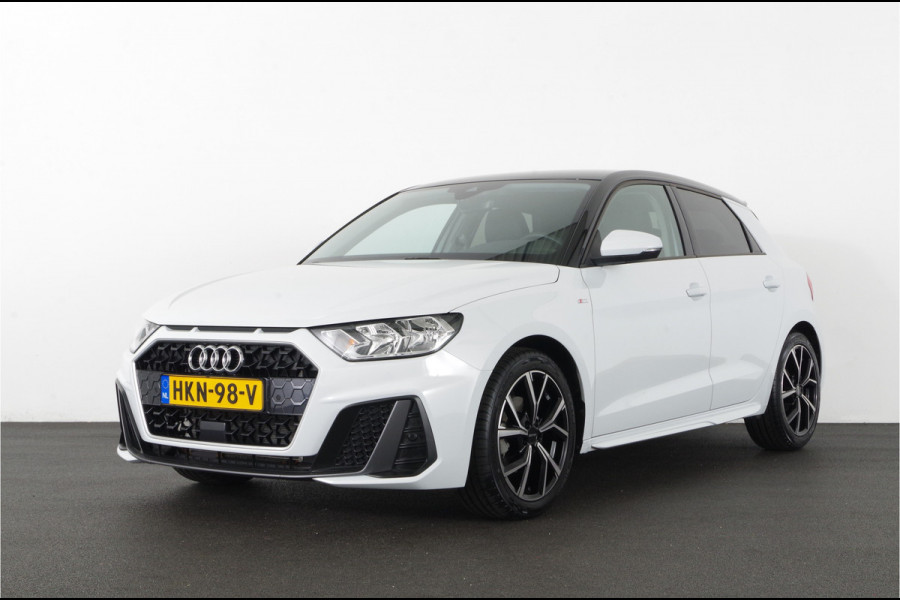 Audi A1 Sportback 30 TFSI S line > 116pk/Zwart dak/17inch/Glacier White/stoelverwarming...