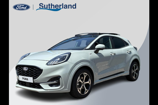 Ford Puma 1.0 EcoBoost Hybrid ST-Line Automaat 125pk | Panoramadak | Trekhaak afneembaar | Winter Pack | Adaptive cruise control | Elektrische achterklep | Matrix LED | Keyless Entry | Navigatiesysteem | Privacy glass