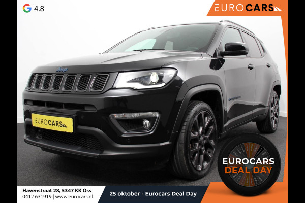 Jeep Compass 4xe 240 Plug-in Hybrid S | Navigatie | Apple Carplay/Android auto | Climate Control | Parkeersensoren | Camera | Elektrisch verstelbare bestuurderstoel | Xenon koplampen | Stoelverwarming | Elektrische achterklep | Afneembare trekhaak