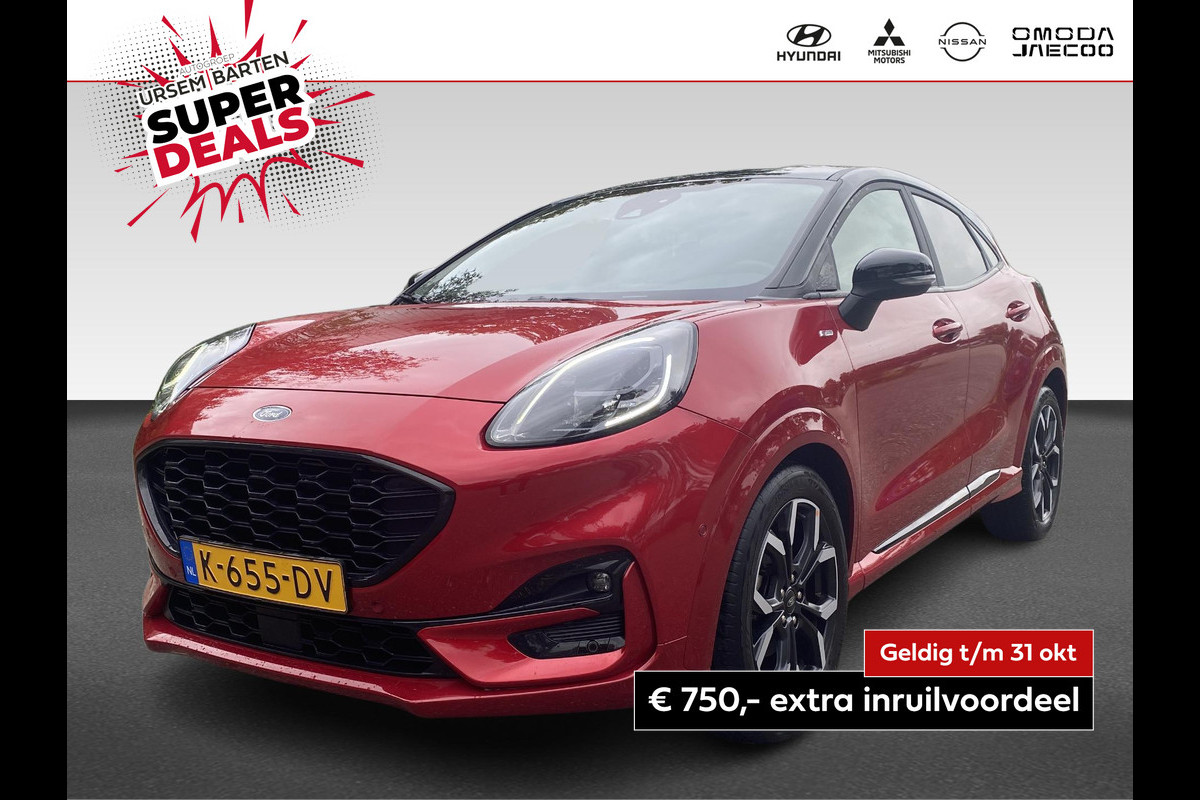 Ford Puma 1.0 EcoBoost Hybrid ST-Line X | zwart dak | B&O Audio | navigatie | climate | Apple Carplay/Android Auto Ford Puma 1.0 EcoBoost Hybrid ST-Line X | zwart dak | B&O Audio | navigatie | climate | Apple Carplay/Android Auto