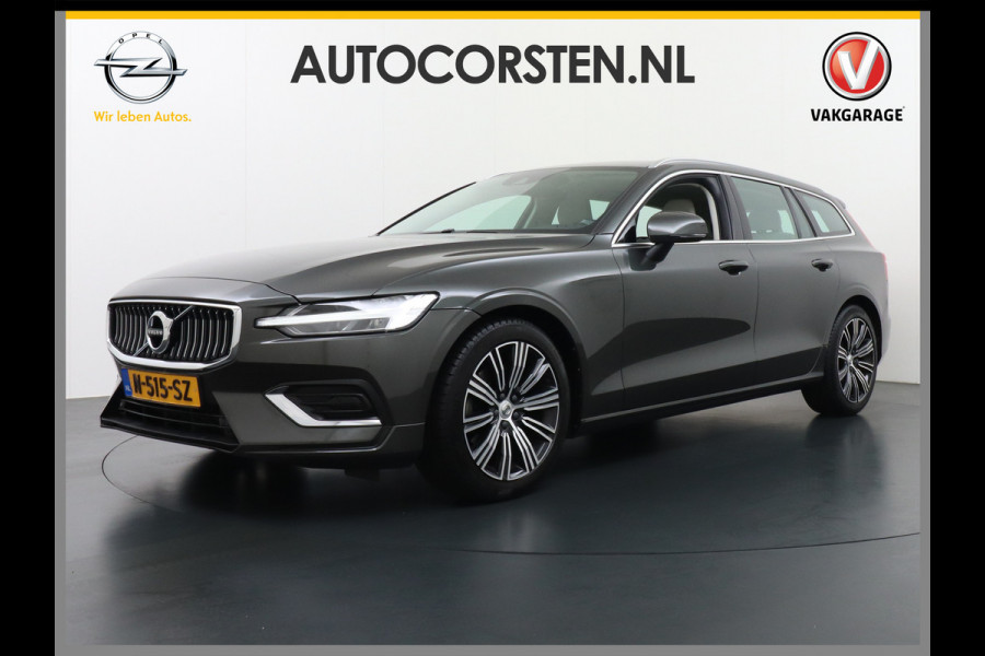 Volvo V60 2.0T AUT-7 Inscription Leder MHEV Apple Carplay Android Auto Harman&Kardon®-Hifi Camera Adap.Cruise Elek.Stoelen Stuur+Stoelverw Lmv 18" Led Elek. Achterklep Regen-Lichtsensor Collision Avoidance Bluetooth Wifi 1e Eigenaar €50.755 Nieuwprijs Zeer compleet MHEV-Mild-Hybrid 1.800kg trekvermogen