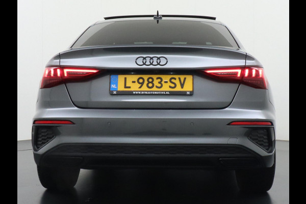 Audi A3 Limousine 35 TFSI S edition S line in- exterieur+ sportonderstel | VIRTUAL DASH | PANORAMADAK | LEDER+ STOELVERWARMING | CAMERA | AMBILIGHT | RIJKLAARPRIJS INCL. 12MND BOVAG