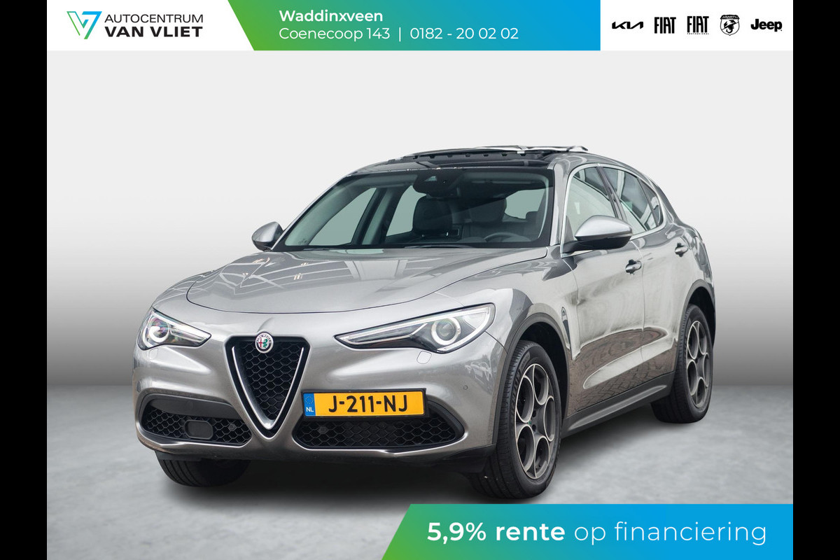 Alfa Romeo Stelvio 2.0 Turbo Aut. AWD 200pk Super | Schuif/Kantel dak | Trekhaak | Leder | Navi | Elek. Stoelen Alfa Romeo Stelvio 2.0 Turbo Aut. AWD 200pk Super | Schuif/Kantel dak | Trekhaak | Leder | Navi | Elek. Stoelen