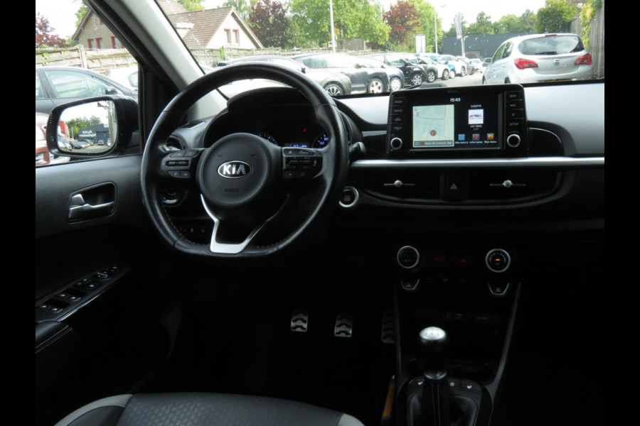 Kia Picanto 1.2 CVVT X-Line | LEDER | STUUR+STOELVERWARMING | CAMERA | CARPLAY | NAVI | CLIMA | KEYLESS | CRUISE CONTROL | DAB+ |