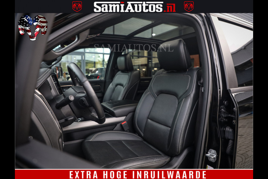 Dodge Ram 1500 SPORT BLACK EDITION | 4X4 5.7 V8 | VOL OPTIES | 360 CAMERA | APPLE CARPLAY | 3500KG | 22INCH NIGHT | FULL LED | ADAPTIVE CRUISE | MEMORY SEATS | LEDER | DUBBELE CABINE | CREWCAB