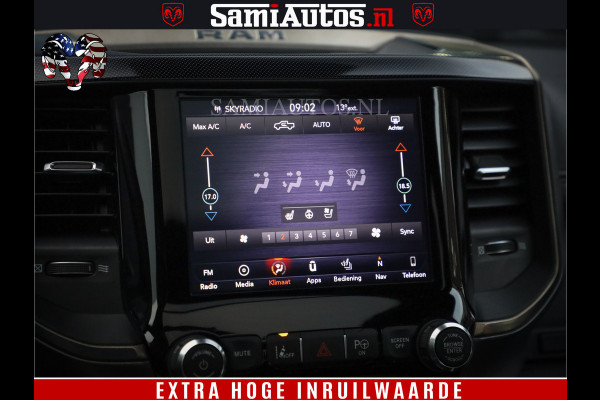 Dodge Ram 1500 SPORT BLACK EDITION | 4X4 5.7 V8 | VOL OPTIES | 360 CAMERA | APPLE CARPLAY | 3500KG | 22INCH NIGHT | FULL LED | ADAPTIVE CRUISE | MEMORY SEATS | LEDER | DUBBELE CABINE | CREWCAB