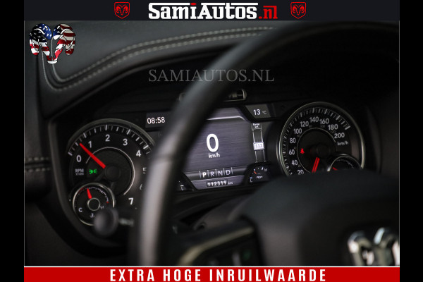Dodge Ram 1500 SPORT BLACK EDITION | 4X4 5.7 V8 | VOL OPTIES | 360 CAMERA | APPLE CARPLAY | 3500KG | 22INCH NIGHT | FULL LED | ADAPTIVE CRUISE | MEMORY SEATS | LEDER | DUBBELE CABINE | CREWCAB