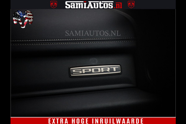 Dodge Ram 1500 SPORT BLACK EDITION | 4X4 5.7 V8 | VOL OPTIES | 360 CAMERA | APPLE CARPLAY | 3500KG | 22INCH NIGHT | FULL LED | ADAPTIVE CRUISE | MEMORY SEATS | LEDER | DUBBELE CABINE | CREWCAB