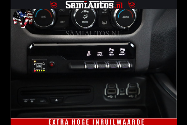 Dodge Ram 1500 SPORT BLACK EDITION | 4X4 5.7 V8 | VOL OPTIES | 360 CAMERA | APPLE CARPLAY | 3500KG | 22INCH NIGHT | FULL LED | ADAPTIVE CRUISE | MEMORY SEATS | LEDER | DUBBELE CABINE | CREWCAB
