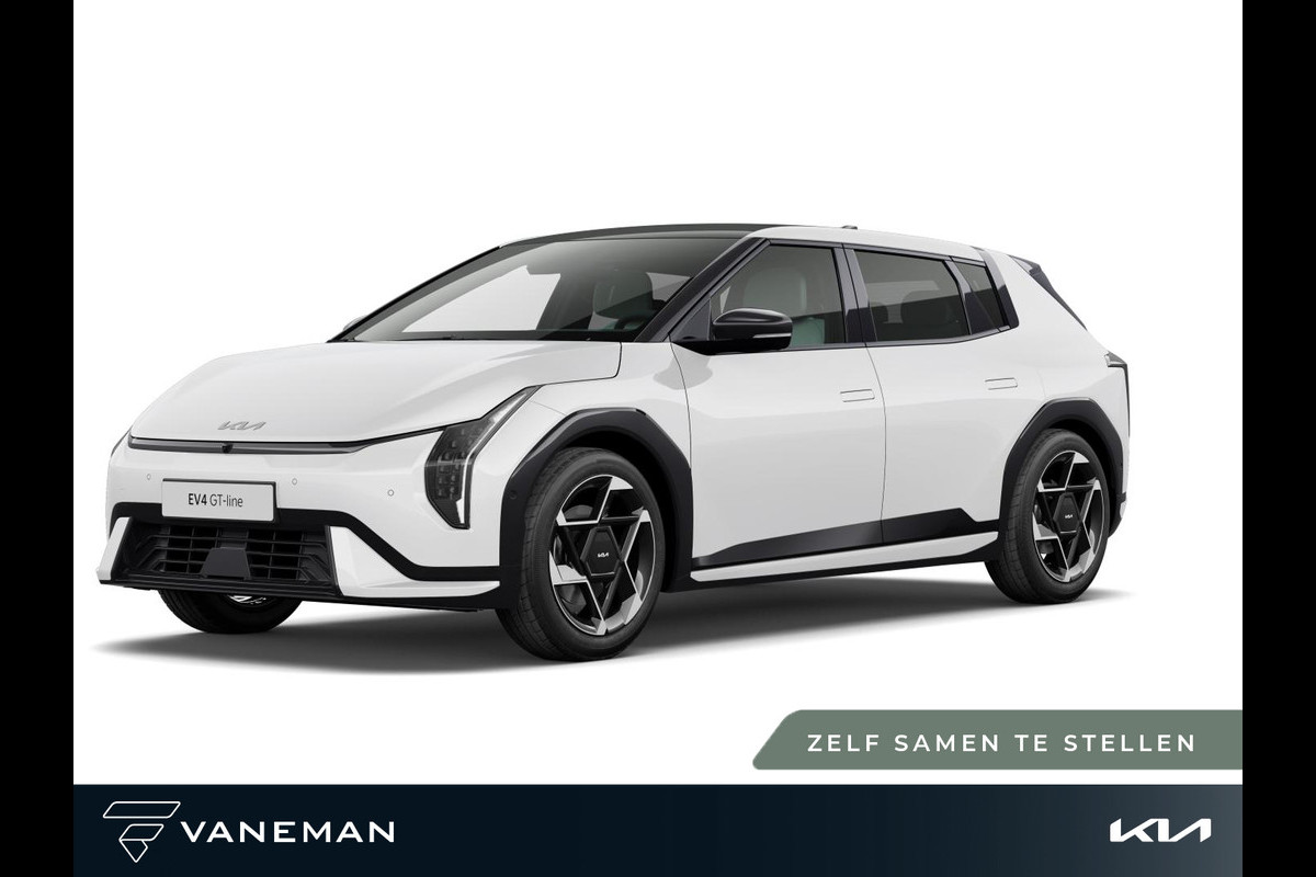 Kia EV4 GT-Line Business Edition 81.4 kWh | Lichtmetalen velgen 5-spaaks 19" | Tijdelijk gratis Metallic Lak t.w.v. € 895,- | Zelf samenstellen Kia EV4 GT-Line Business Edition 81.4 kWh | Lichtmetalen velgen 5-spaaks 19" | Tijdelijk gratis Metallic Lak t.w.v. € 895,- | Zelf samenstellen