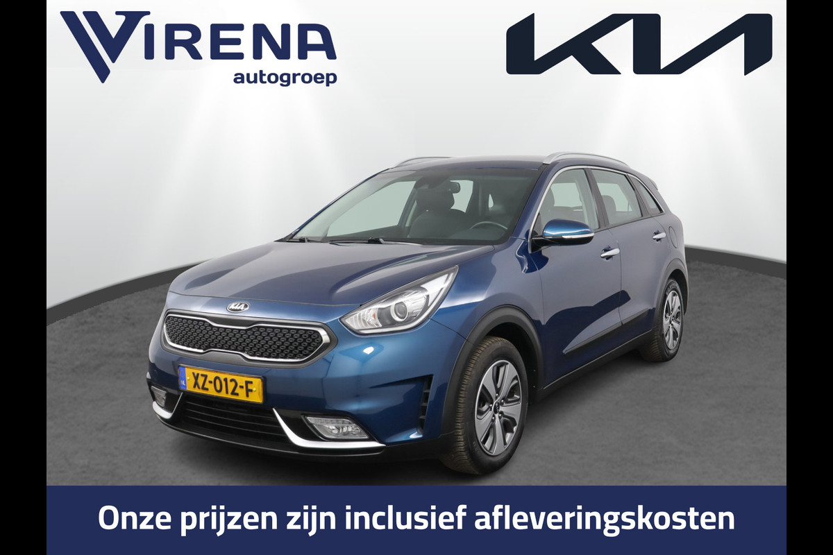 Kia Niro 1.6 GDi Hybrid DynamicLine - Navigatie - Cruise Control - Climate Control - Apple/Android Carplay - Trekhaak - Allseasons - Fabrieksgarantie Tot 2026 Kia Niro 1.6 GDi Hybrid DynamicLine - Navigatie - Cruise Control - Climate Control - Apple/Android Carplay - Trekhaak - Allseasons - Fabrieksgarantie Tot 2026