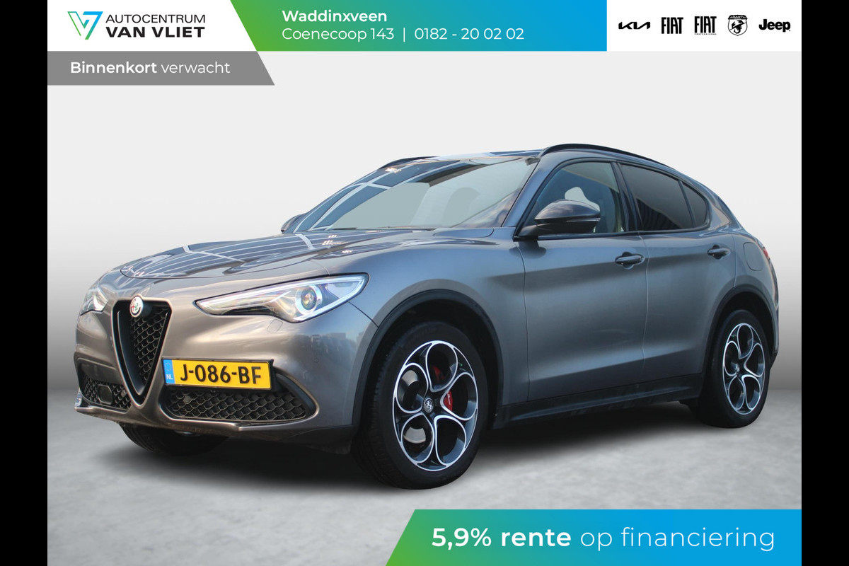 Alfa Romeo Stelvio 2.0 Turbo Aut. AWD B-Tech | Navi | Xenon | Camera | Veloce Int. | Schuif/Kanteldak | 20" | Apple Carplay | Keyless | Dashboard Leder Alfa Romeo Stelvio 2.0 Turbo Aut. AWD B-Tech | Navi | Xenon | Camera | Veloce Int. | Schuif/Kanteldak | 20" | Apple Carplay | Keyless | Dashboard Leder