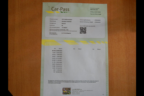 Peugeot Partner PEUGEOT PARTNER*NAVI*AIRCO*CR CONTR*1e EIG*