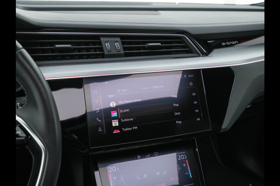 Audi e-tron 55 quattro advanced 95 kWh [3-Fase] {SOH-92%} *PANO | LUXURY-LEATHER | FULL-LED | BANG&OLUFSEN | ADAPTIVE-CRUISE | MEMORY-PACK | BLIND-SPOT | TOP-VIEW | SPORT/HEATED-SEATS | KEYLESS | DAB+ | ECC | PDC | 22''ALU*