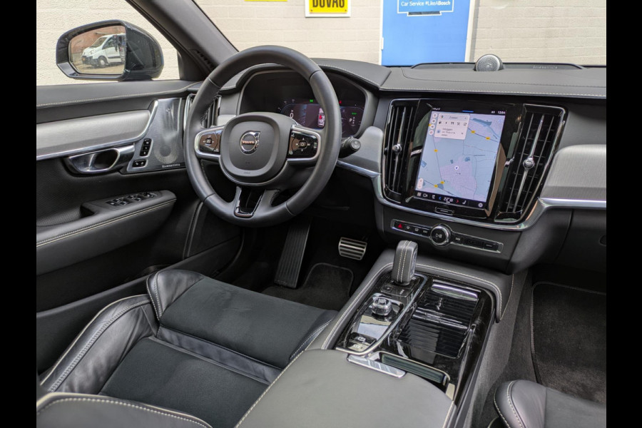 Volvo V90 2.0 T6 AWD Recharge R-Design|Panodak|Bowers&Wilkins|360-Camera|Adaptive-Cruise|BLIS|Stoel/Stuurverwarming|Trekhaak