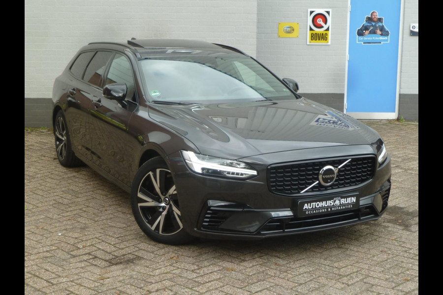 Volvo V90 2.0 T6 AWD Recharge R-Design|Panodak|Bowers&Wilkins|360-Camera|Adaptive-Cruise|BLIS|Stoel/Stuurverwarming|Trekhaak