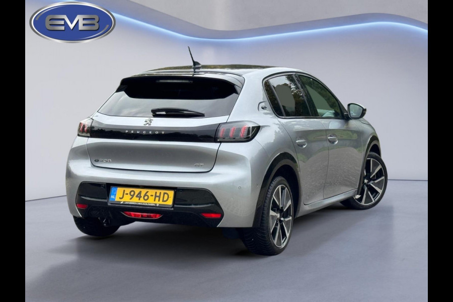 Peugeot e-208 EV GT 350 50 kWh, adaptief cruise control, panoramadak 1/2 lederen sportinterieur, 1 e eigenaar,nl auto nap