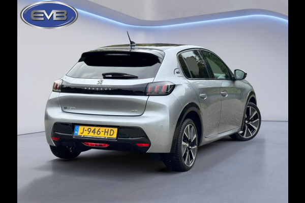 Peugeot e-208 EV GT 350 50 kWh, adaptief cruise control, panoramadak 1/2 lederen sportinterieur, 1 e eigenaar,nl auto nap
