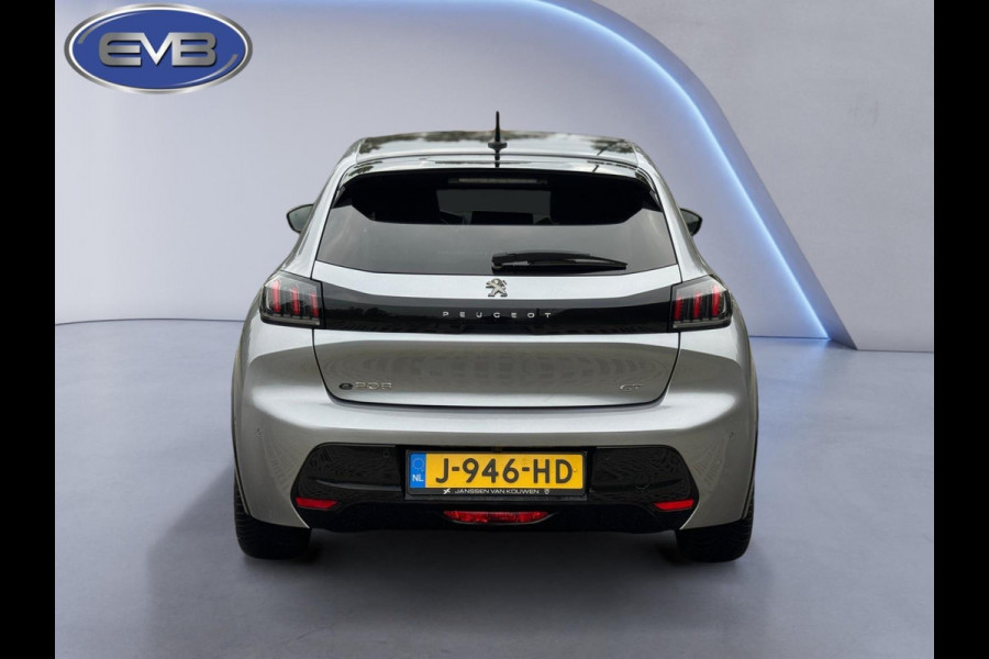 Peugeot e-208 EV GT 350 50 kWh, adaptief cruise control, panoramadak 1/2 lederen sportinterieur, 1 e eigenaar,nl auto nap
