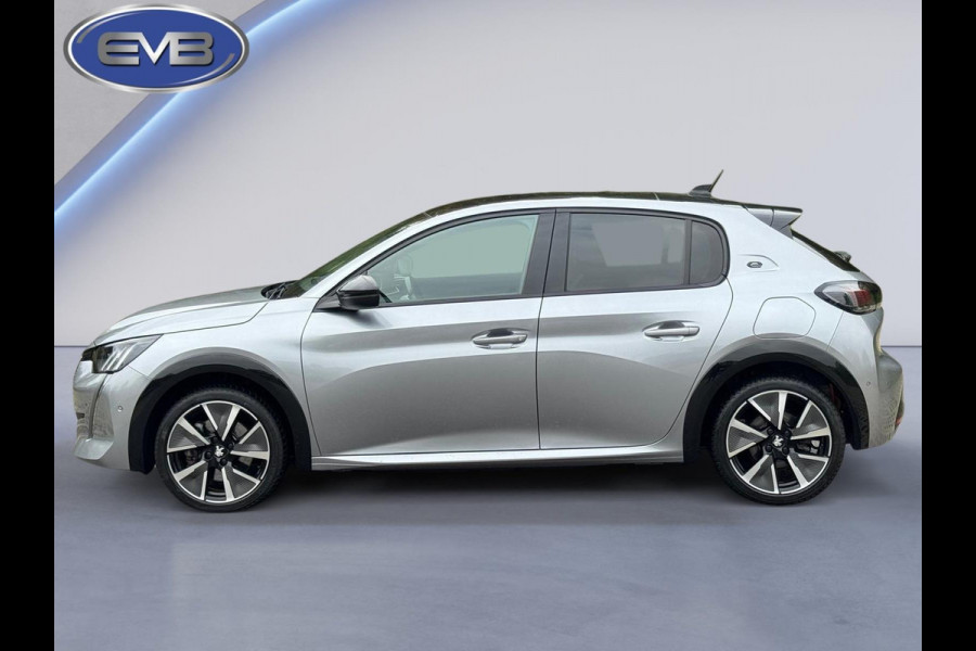 Peugeot e-208 EV GT 350 50 kWh, adaptief cruise control, panoramadak 1/2 lederen sportinterieur, 1 e eigenaar,nl auto nap