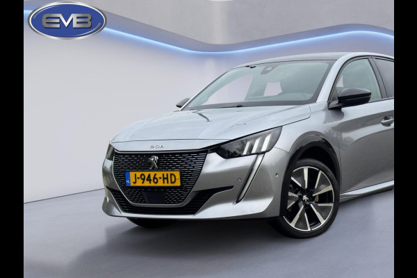 Peugeot e-208 EV GT 350 50 kWh, adaptief cruise control, panoramadak 1/2 lederen sportinterieur, 1 e eigenaar,nl auto nap